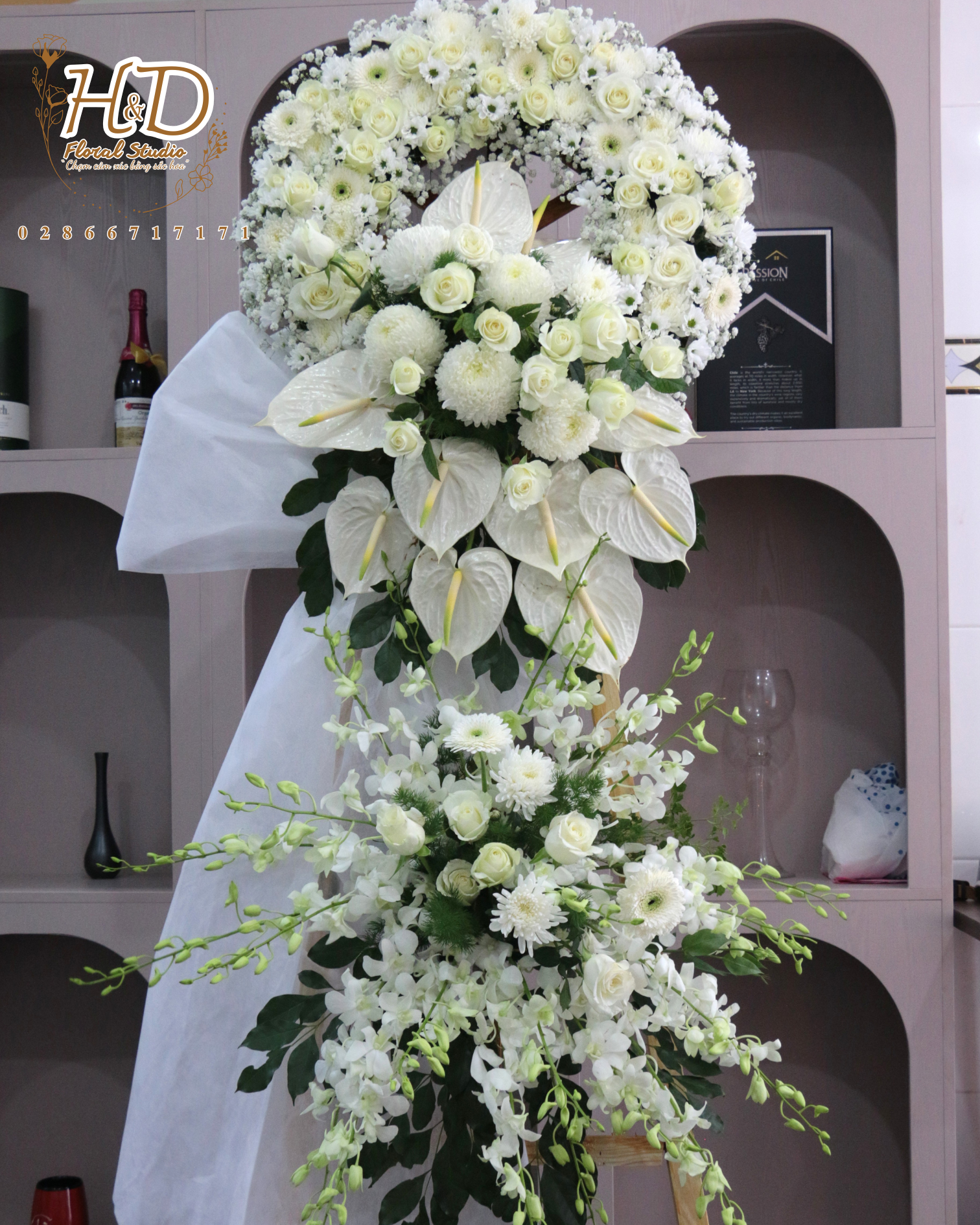 Vòng Hoa Kính Viếng - E004