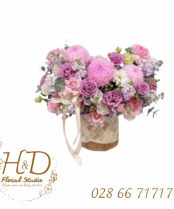 Giỏ Hoa Bọ Nở Hoa - C018